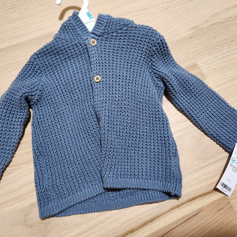 Carters Blue Knit Baby Cardigan